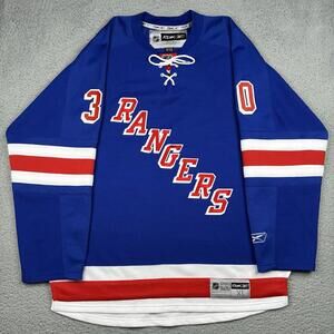 Reebok New York Rangers Henrik Lundqvist 30 Hockey Jersey Mens XL NHL Hockey